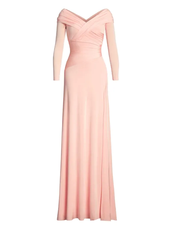 Ralph Lauren Collection Long-sleeve Maxi Dress in Pink