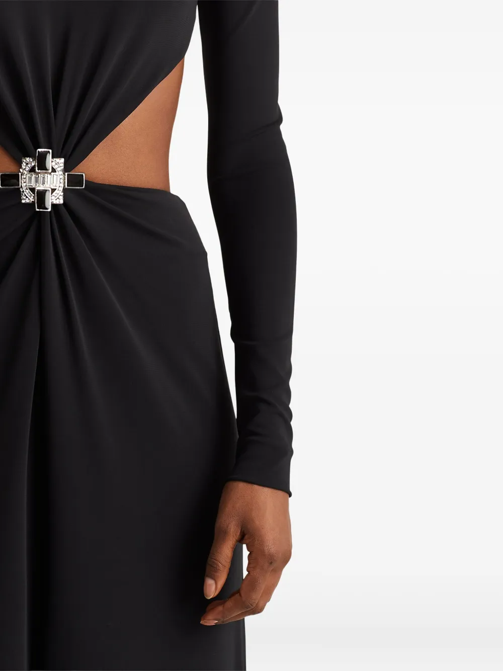 Ralph Lauren Collection Jumpsuit verfraaid met uitgesneden detail Zwart