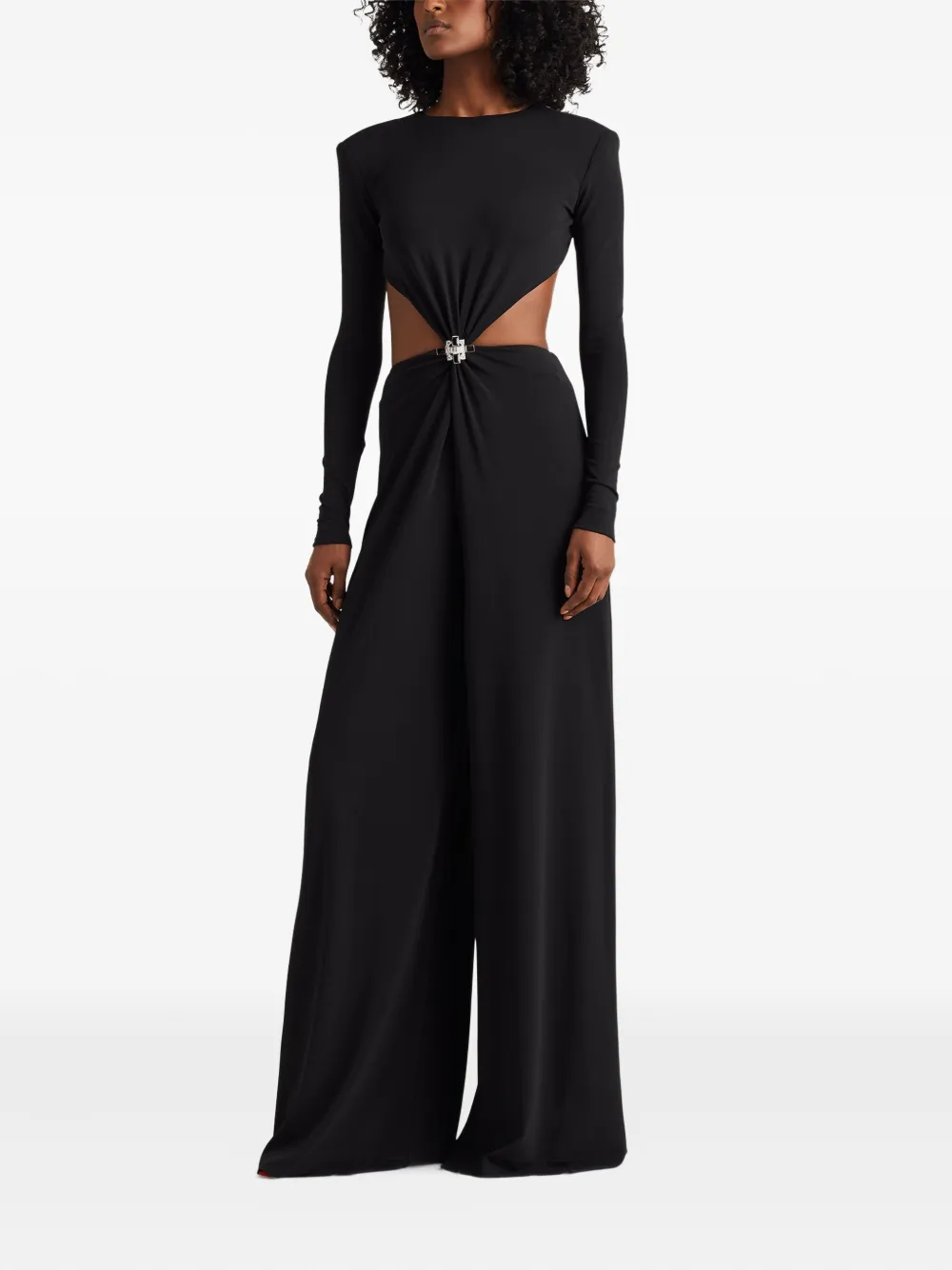 Ralph Lauren Collection Jumpsuit verfraaid met uitgesneden detail Zwart