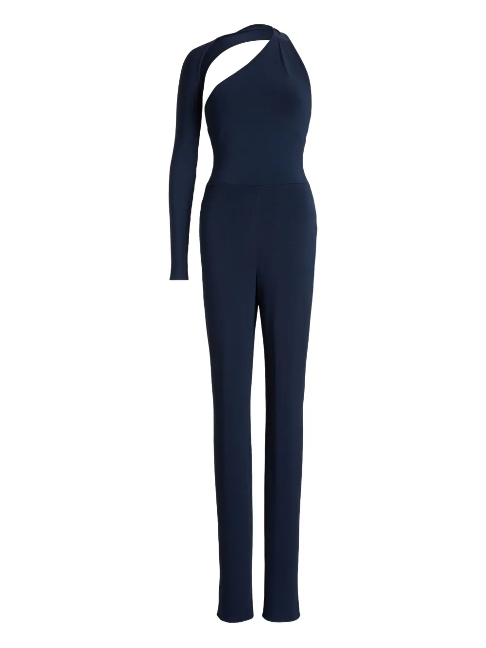 Ralph Lauren One-shoulder Cutout-detail Jumpsuit In Blue