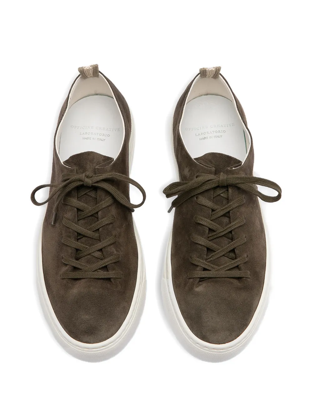 Officine Creative Leggera 001 suède sneakers Groen