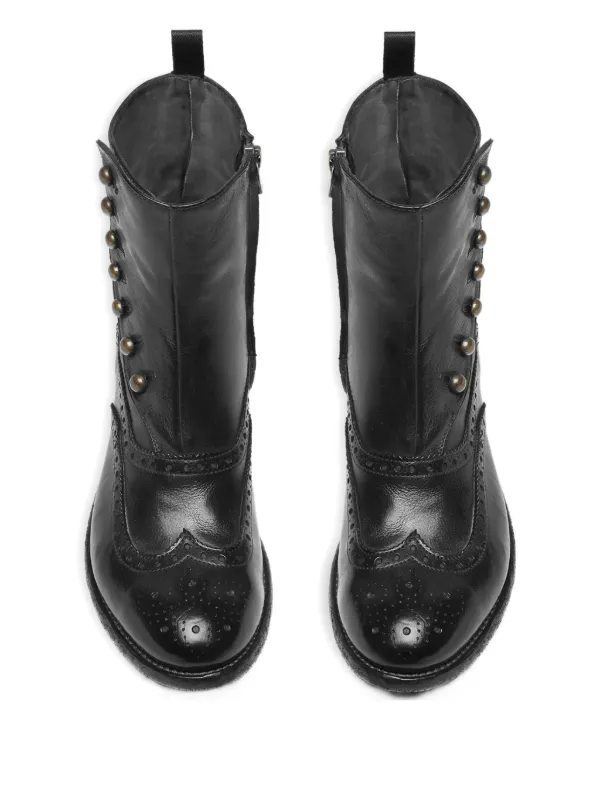 Officine Creative レザー アンクルブーツ | ブラック | FARFETCH JP