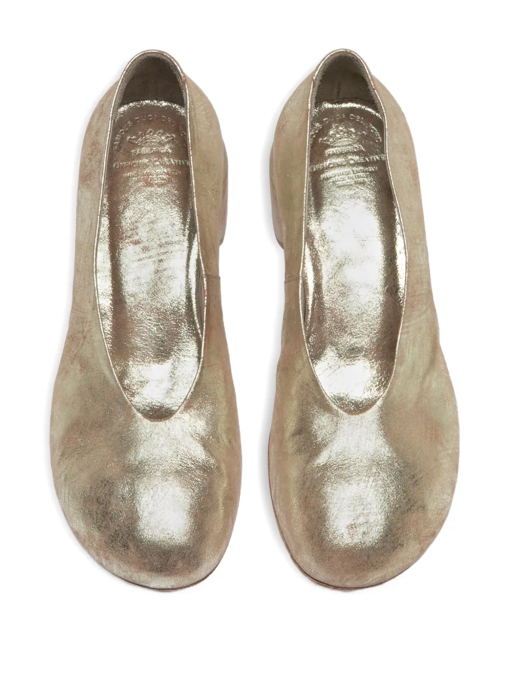 Officine Creative Hadry 010 Block-heel Pumps In Gold