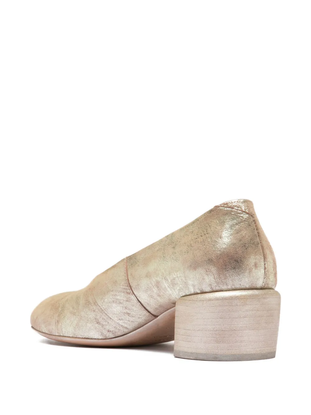 Officine Creative Hadry 010 Block-heel Pumps In Gold