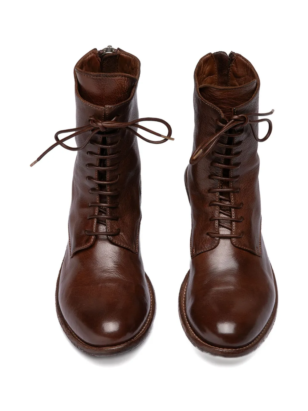 Officine Creative Leren enkellaarzen Bruin