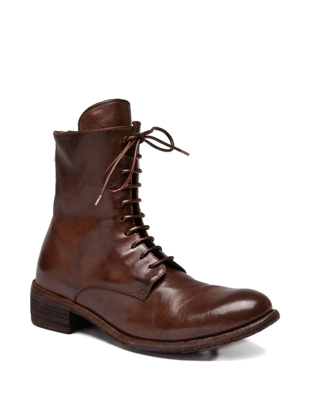 Officine Creative Leren enkellaarzen Bruin