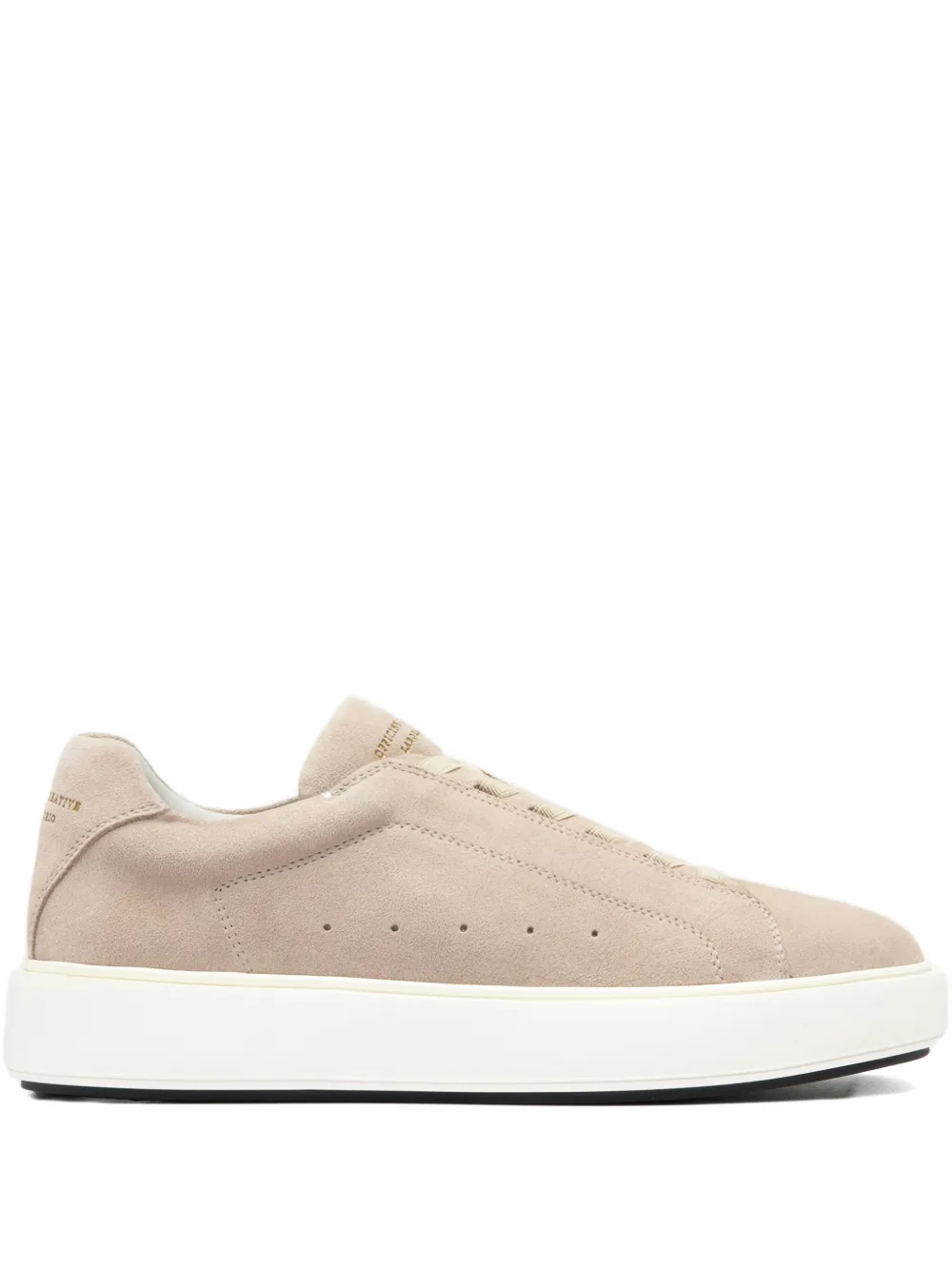 Officine Creative Slouch leren sneakers Beige