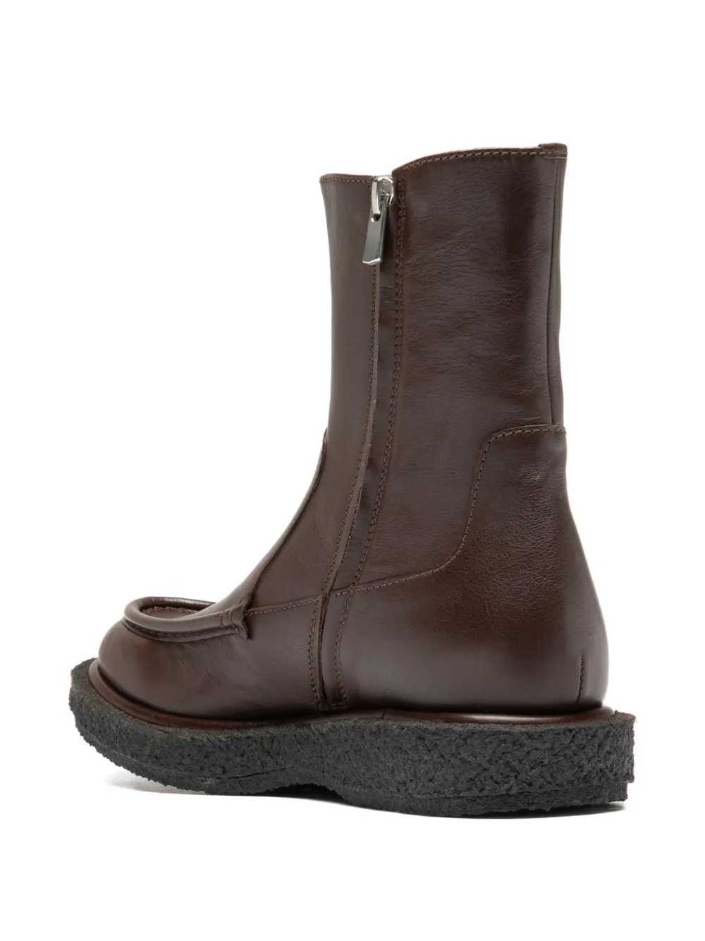 Officine Creative Leren enkellaarzen Bruin