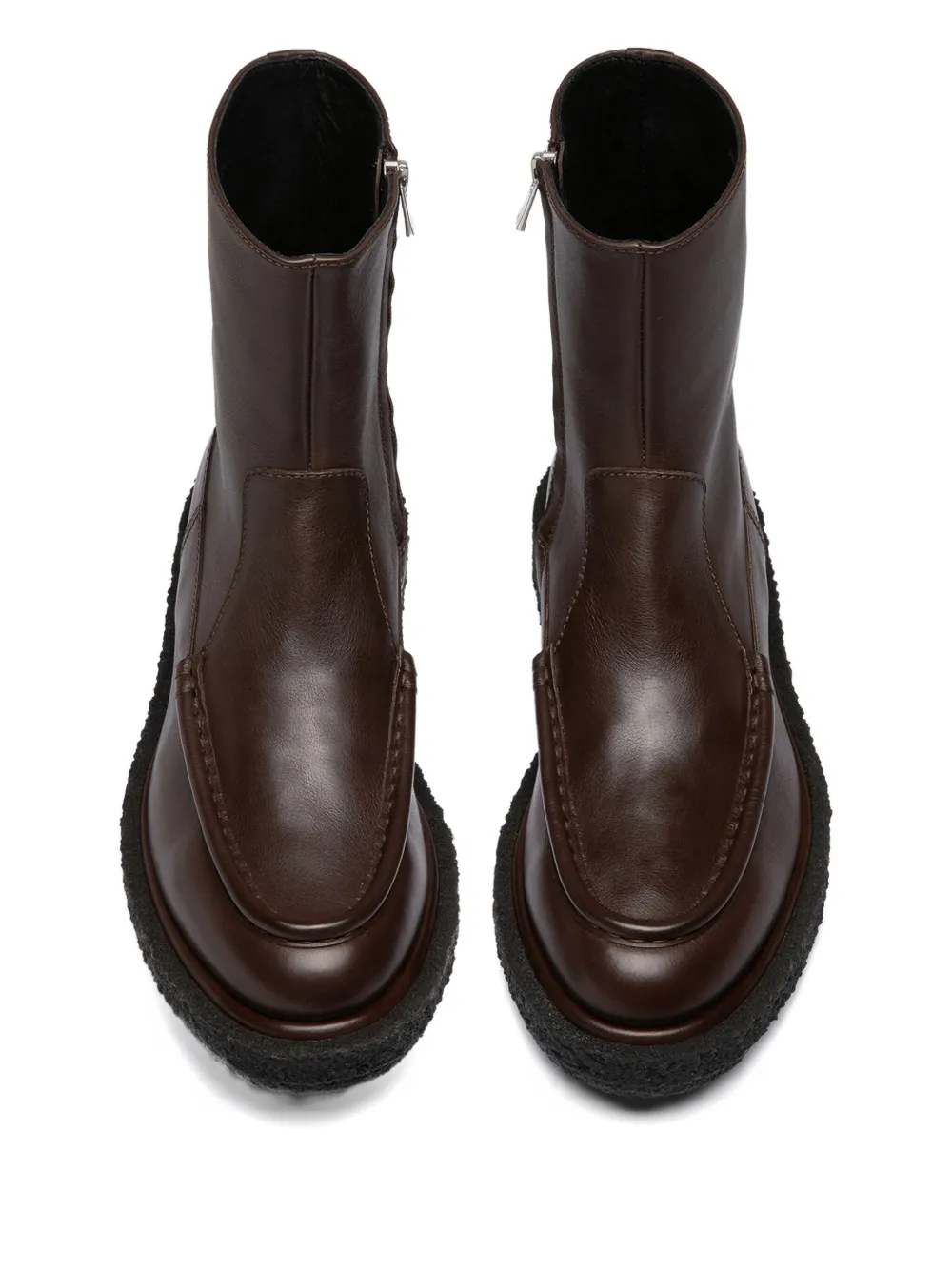 Officine Creative Leren enkellaarzen Bruin