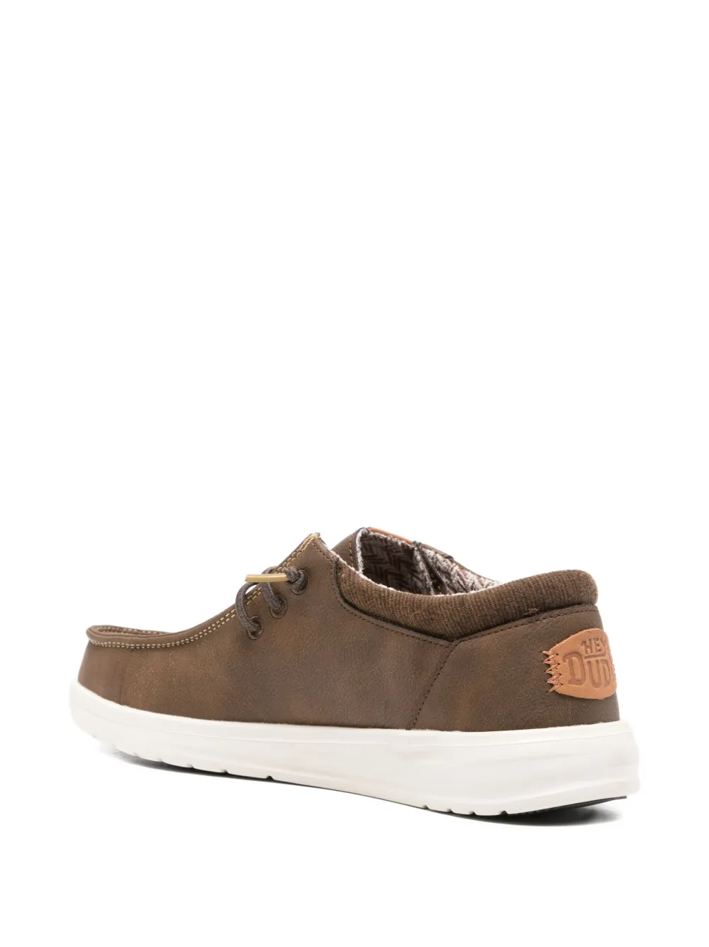 Hey Dude Paul Classic Lace-up Leather Loafers In Brown