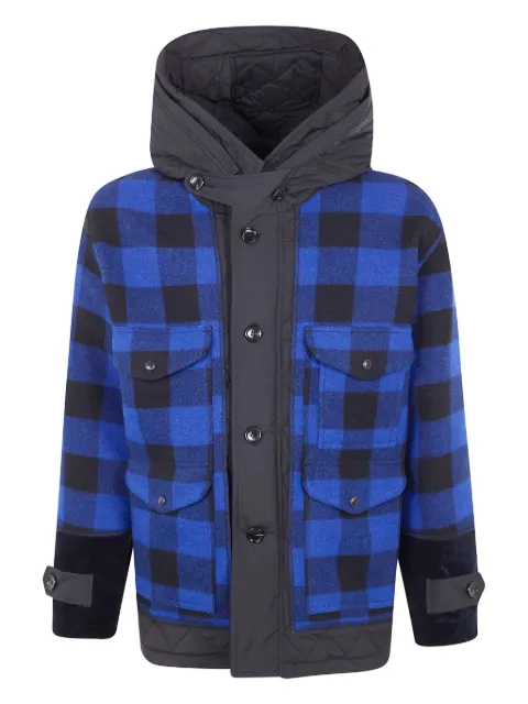 Junya Watanabe MAN hooded check-pattern jacket
