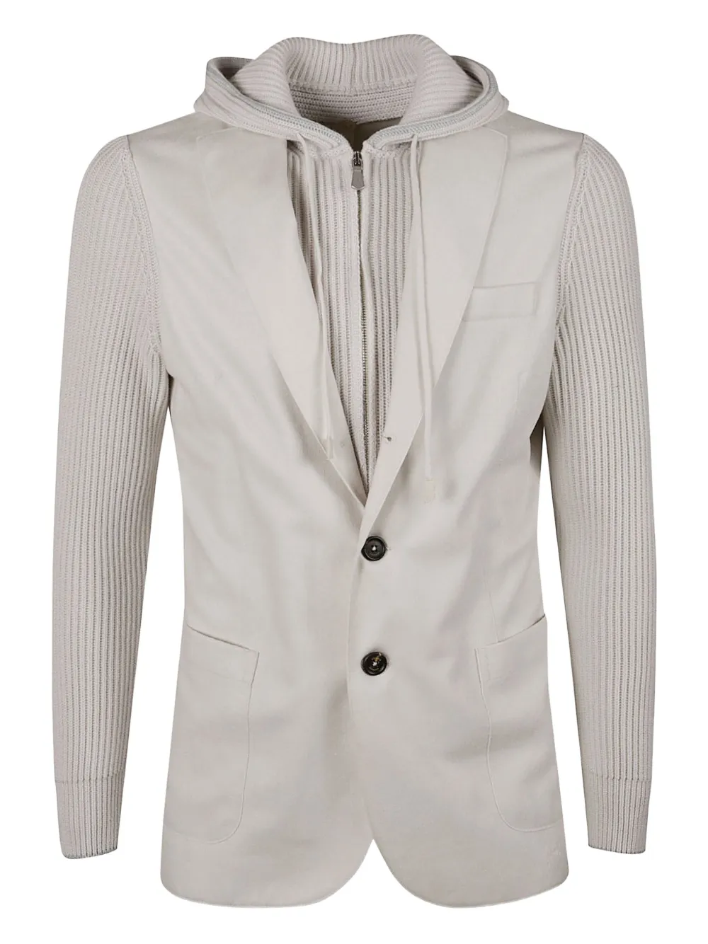 Eleventy veste zippée à capuche | tons neutres | Image 1