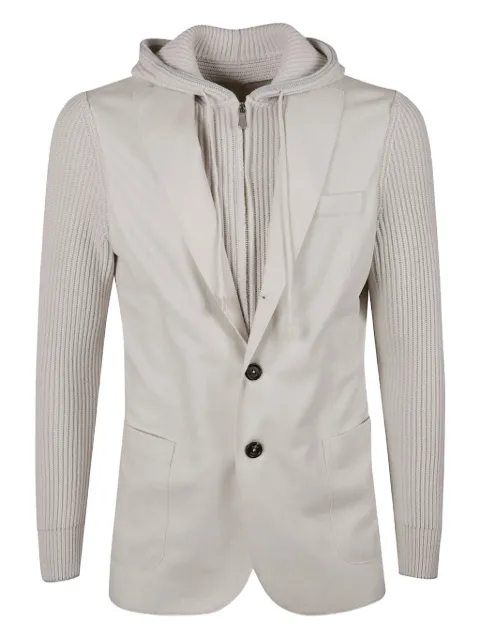 Eleventy veste zippée à capuche