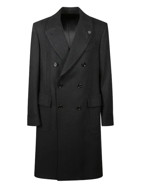 Lardini double-breasted wool coat