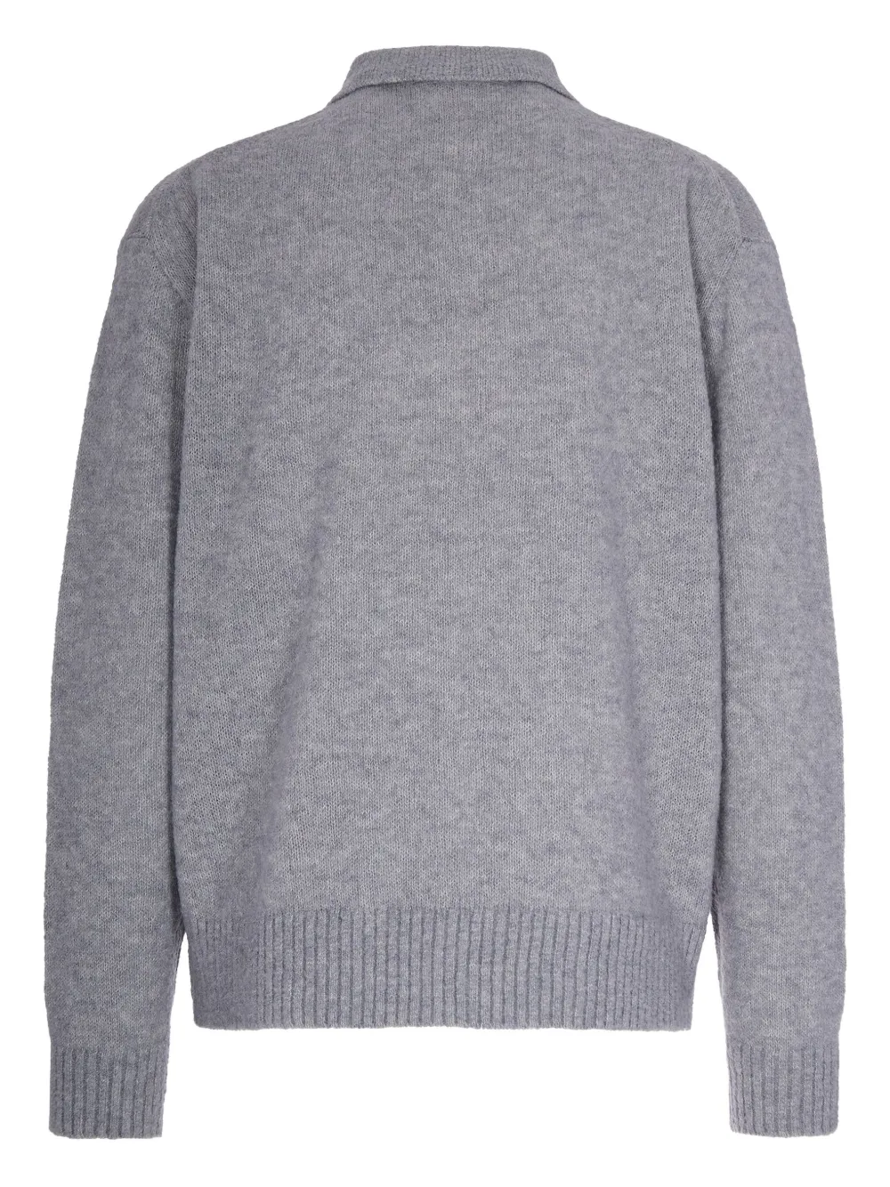 BOSS buttoned silver sweater - Grijs