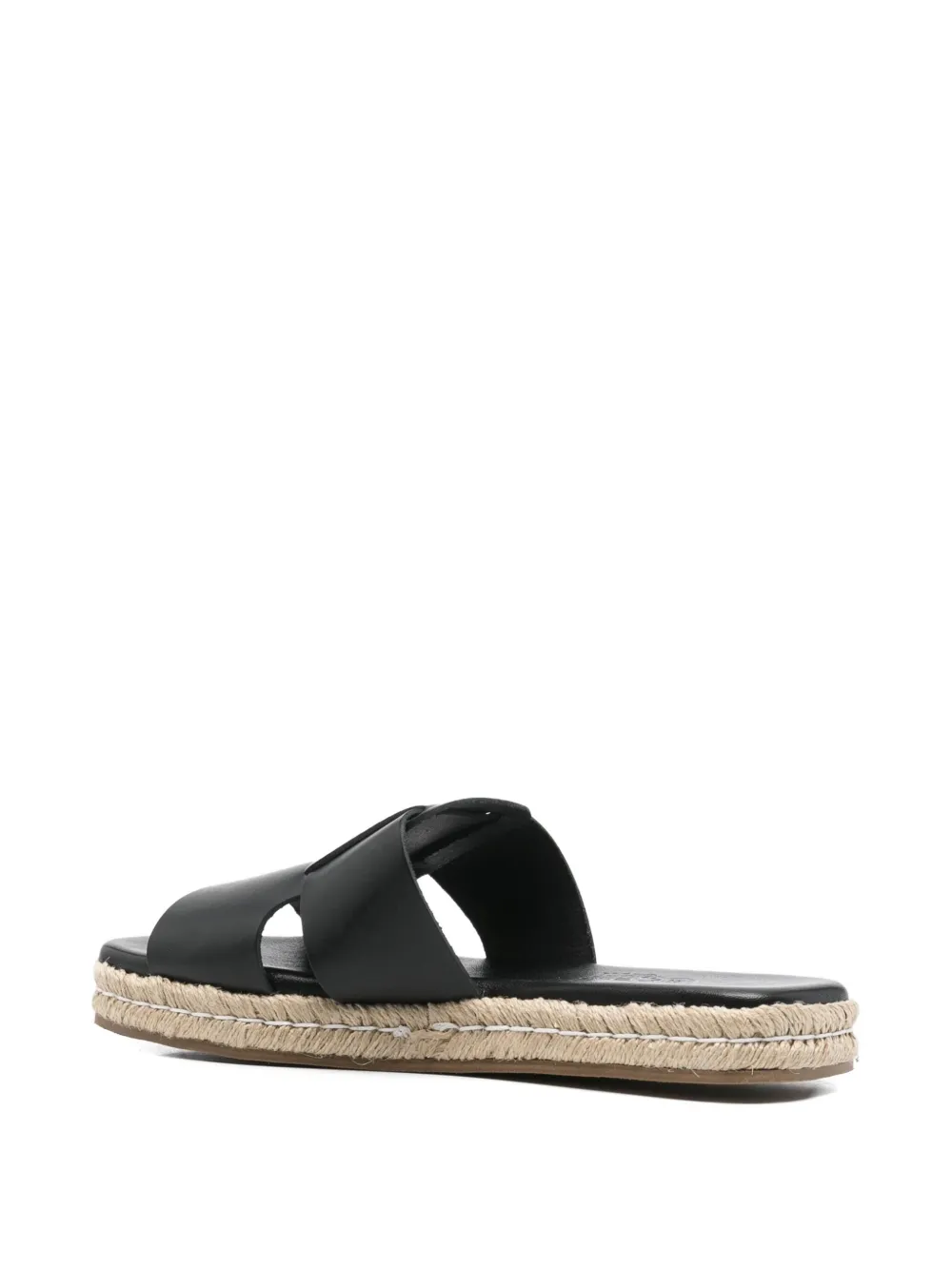 Ancient Greek Sandals Miltiadis espadrilles met uitgesneden details Zwart