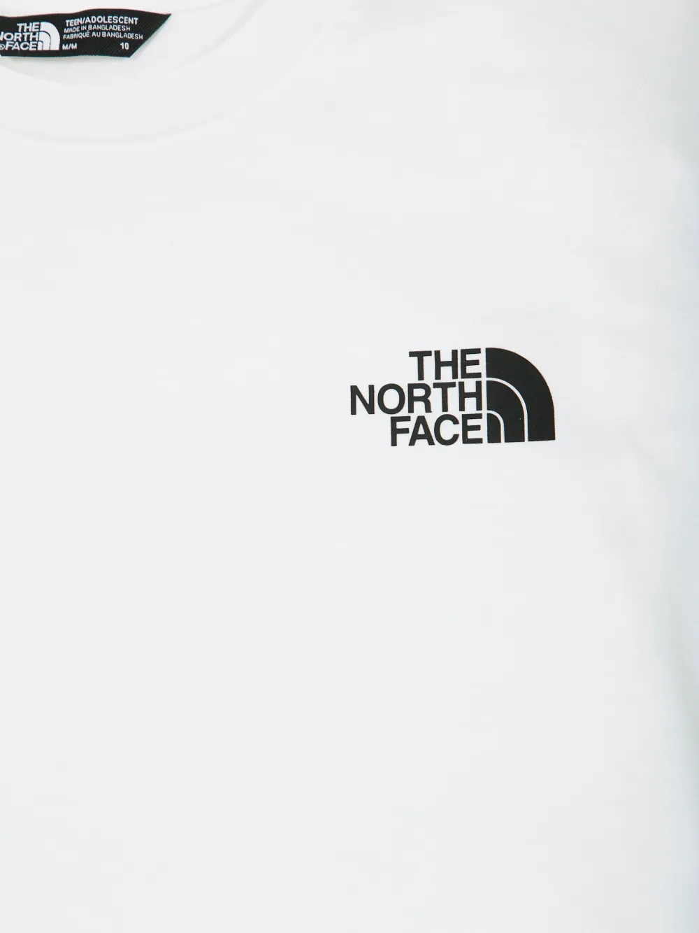 The North Face Kids T-shirt met ronde hals en korte mouwen Wit