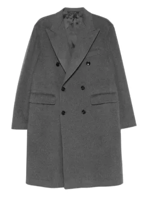 Jil Sander ベルテッド ダブルコート | グレー | FARFETCH JP