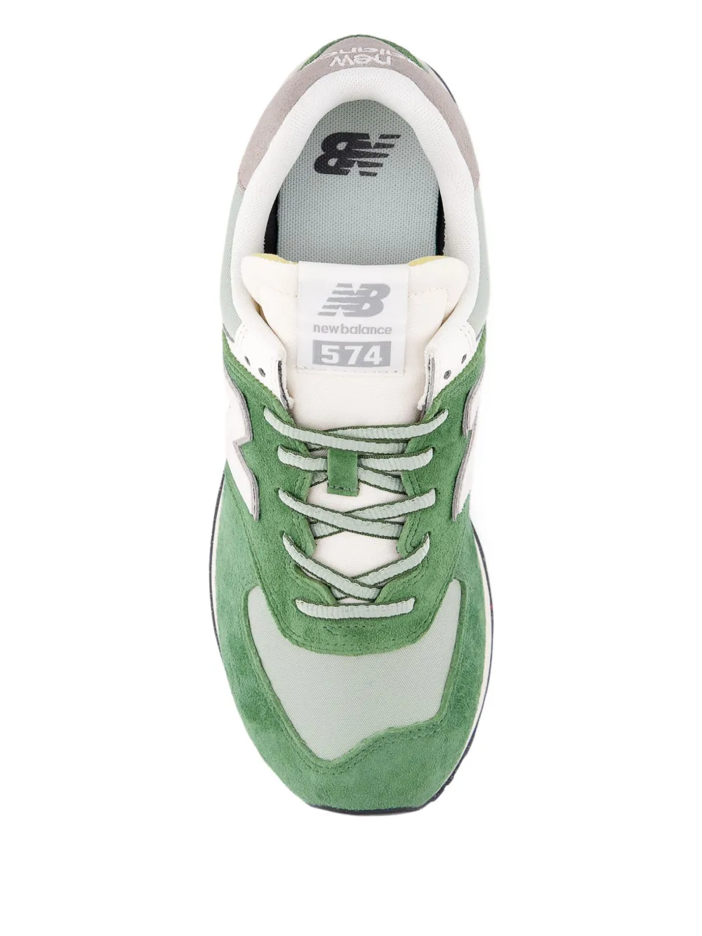 New Balance 574 logo-patch sneakers Groen