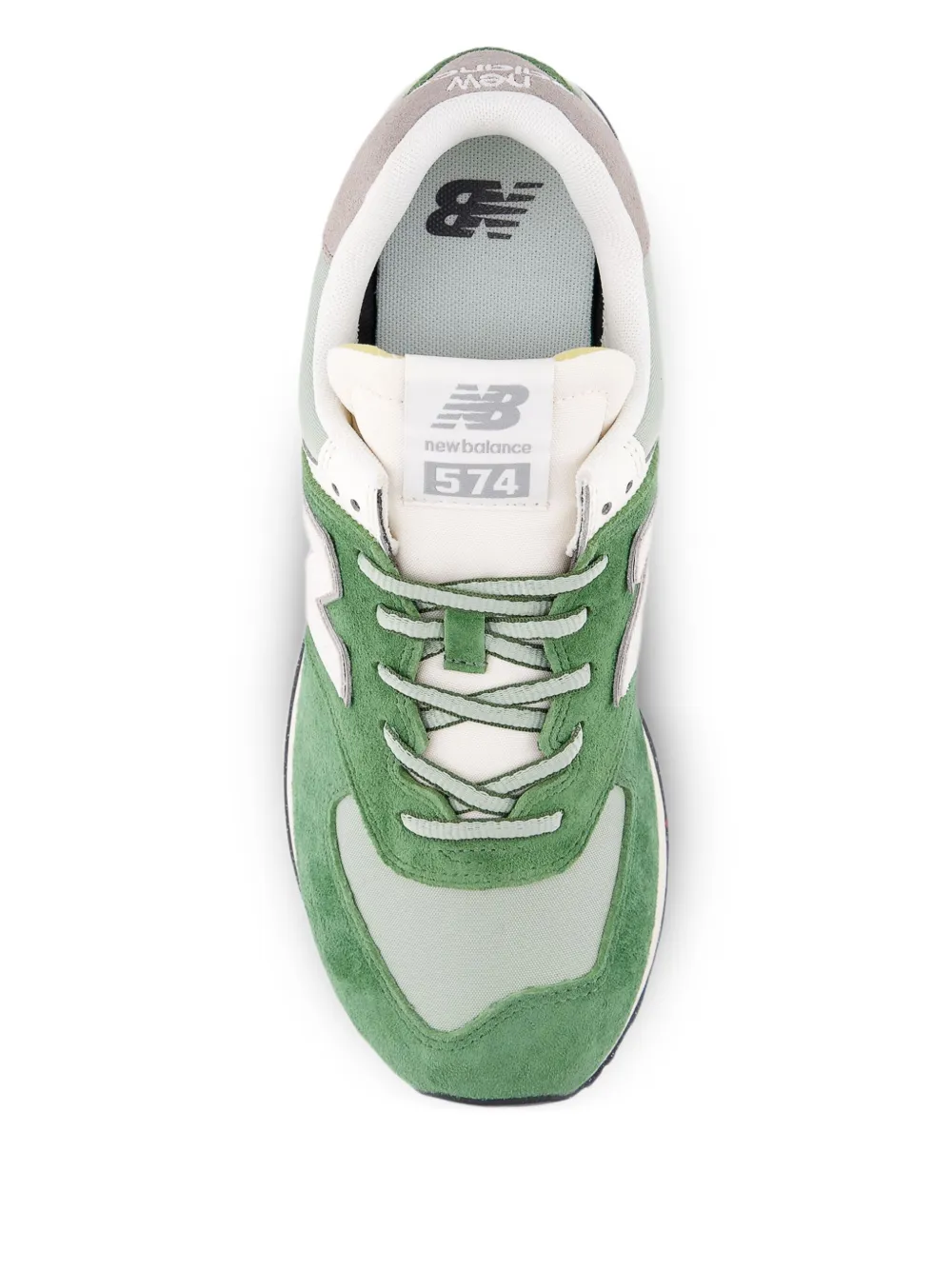  New Balance 574 Logo-patch Sneakers - Green 
