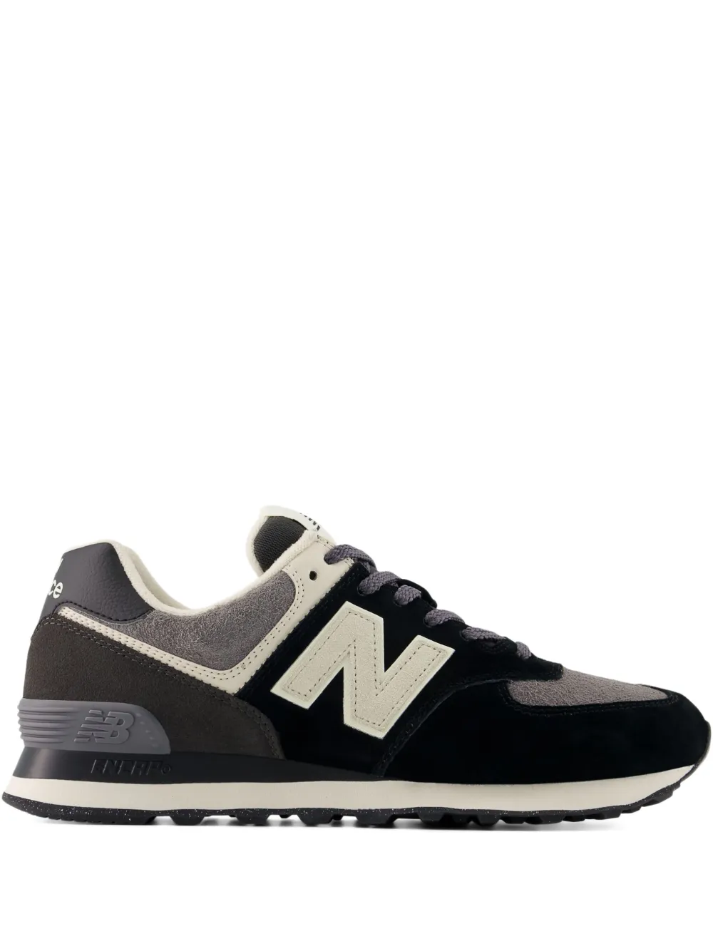 New Balance 574 logo-patch sneakers Zwart