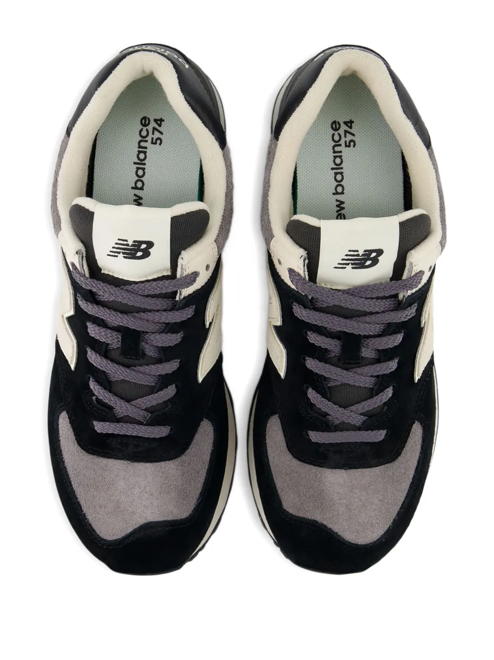 New Balance 574 logo-patch sneakers Zwart
