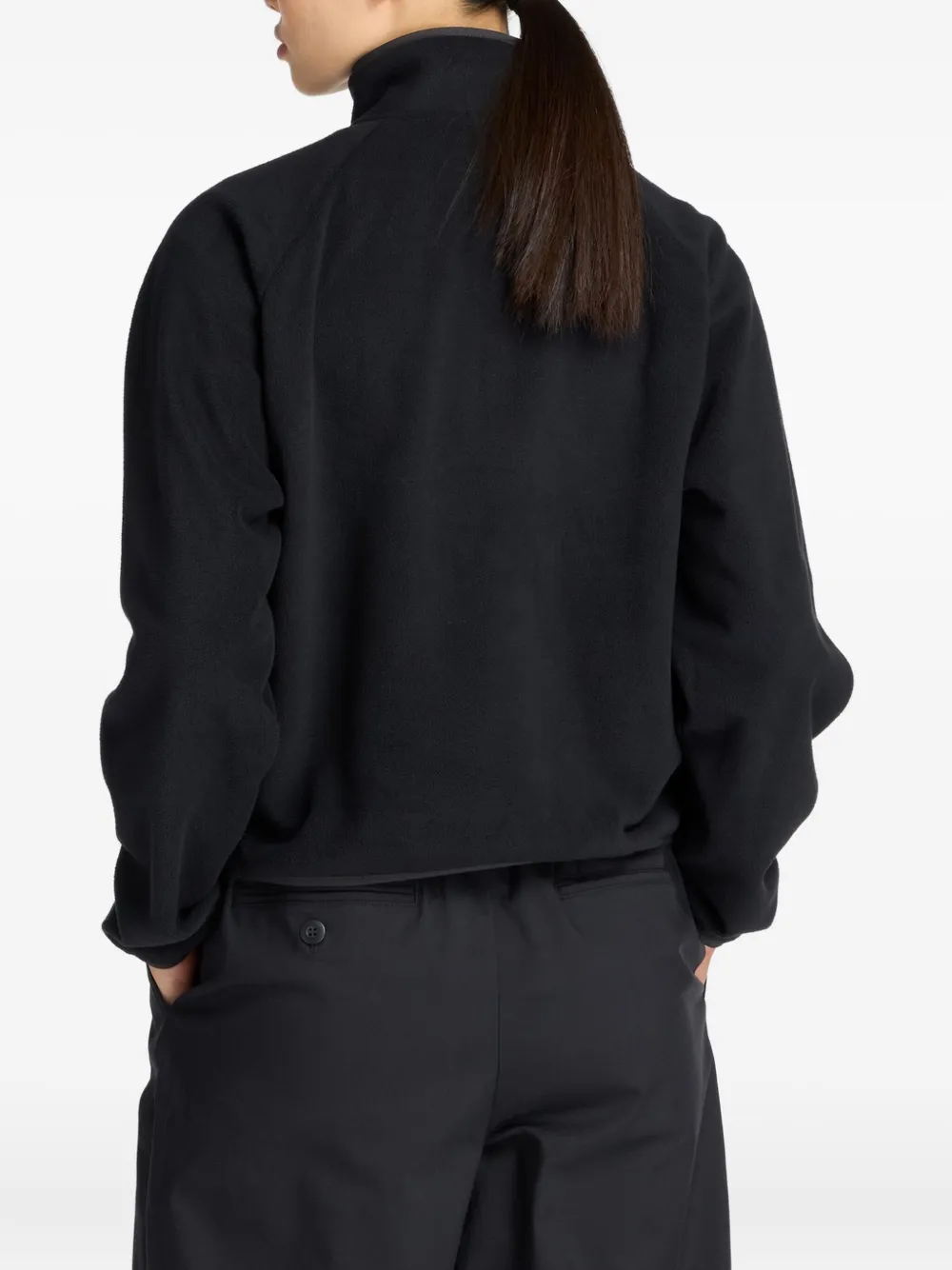 New Balance Sweater met halve rits Zwart