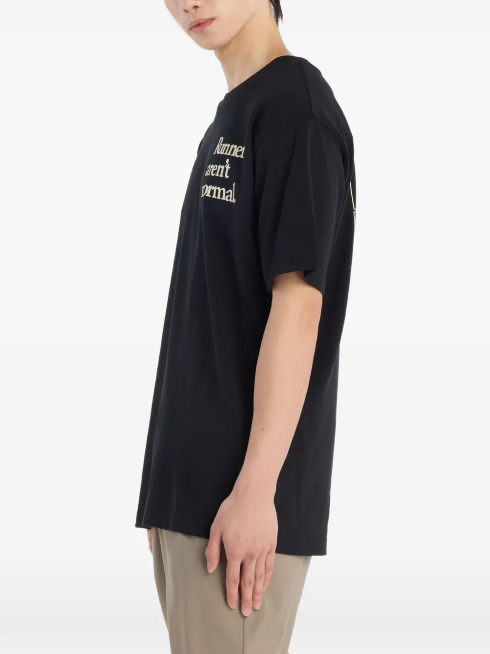 New Balance T-shirt met grafische print Zwart