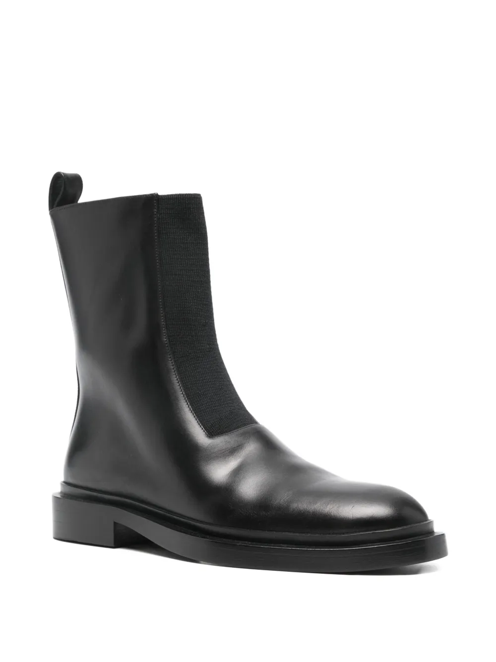 Jil Sander Pre-Owned chunky leather boots - Zwart