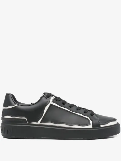Balmain Pre-Owned B코트 모노그램 엠보스드 스니커즈