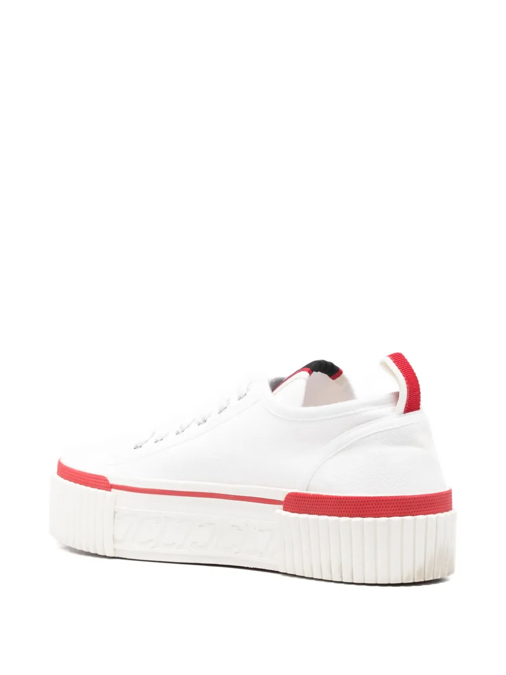 Pre-owned Christian Louboutin Platform Sneakers In White