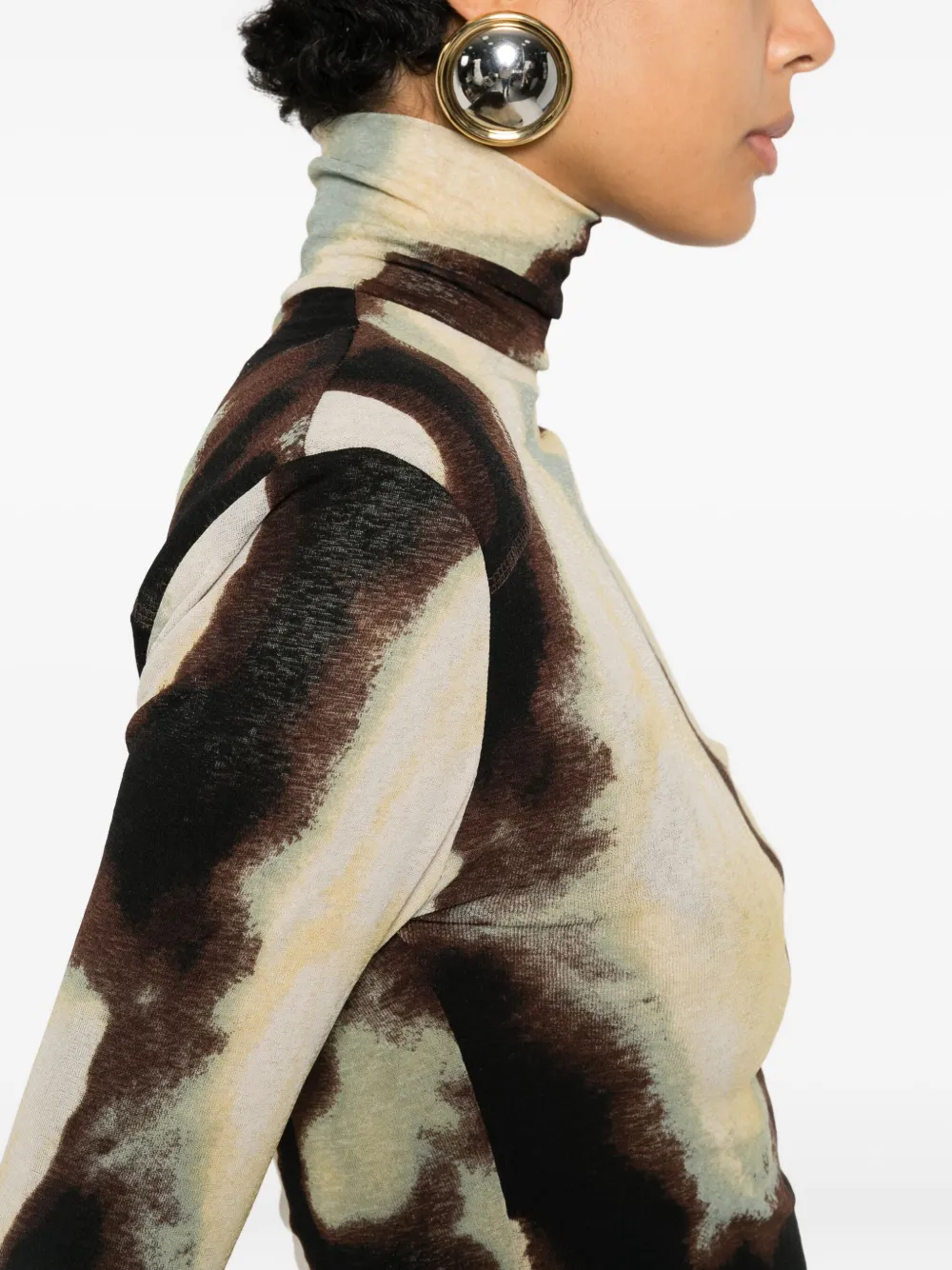 Nanushka Nayeli top met patroon Groen