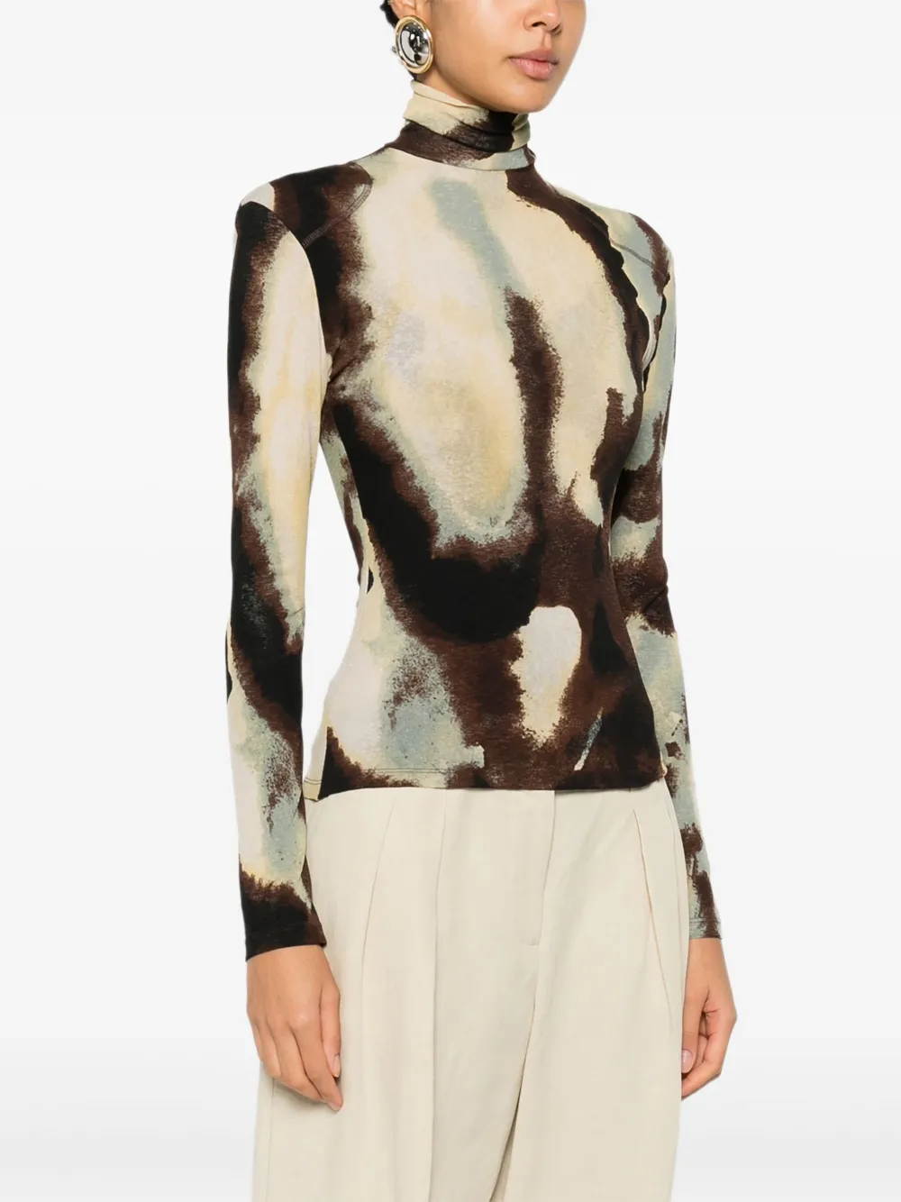 Nanushka Nayeli top met patroon Groen