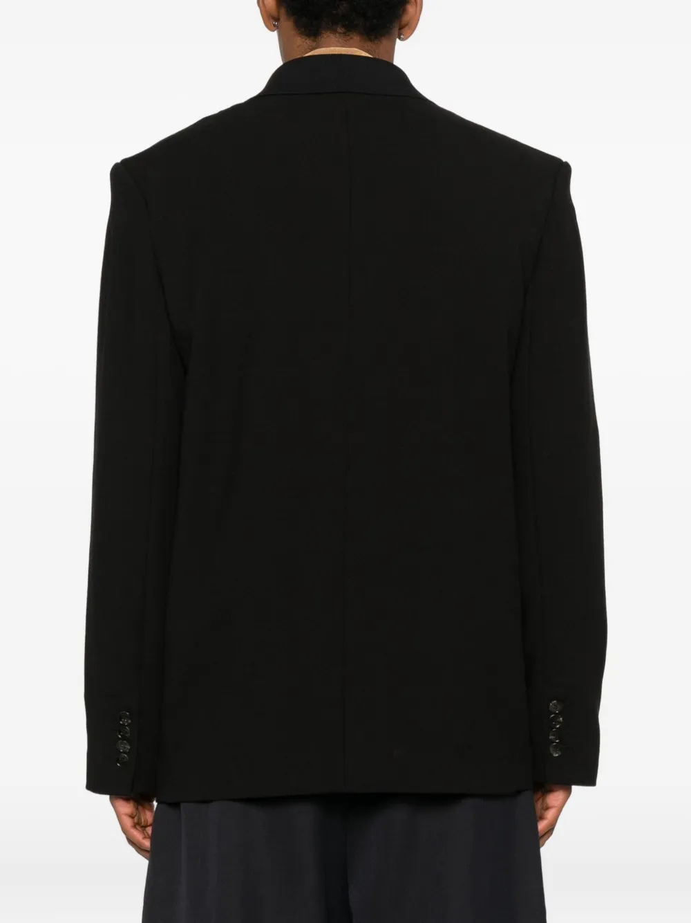 Nanushka Anselm blazer met dubbele rij knopen Zwart