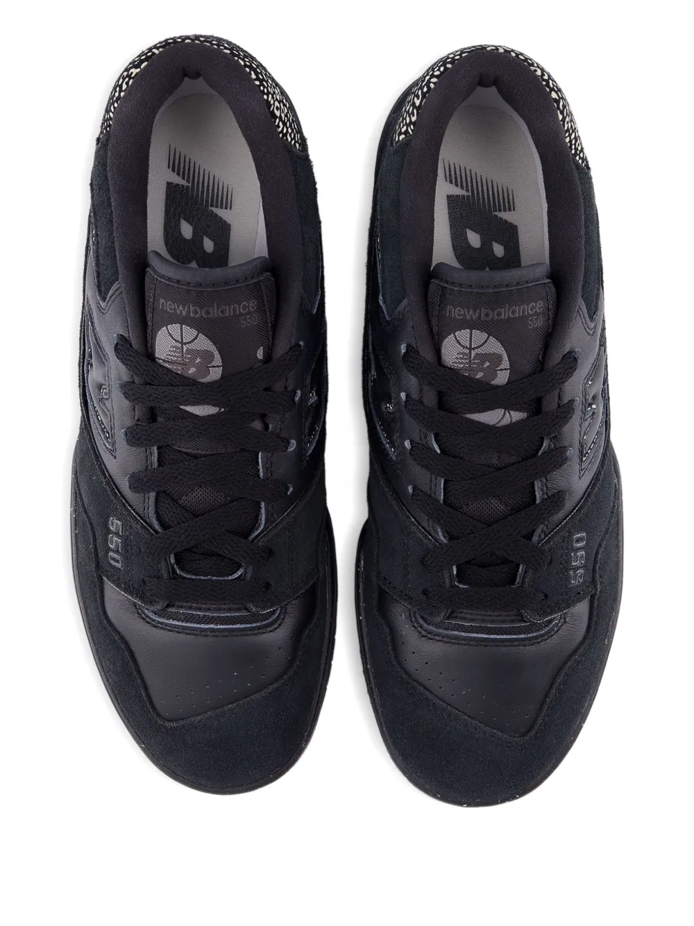 New Balance BBW550 leather panelled sneakers Zwart