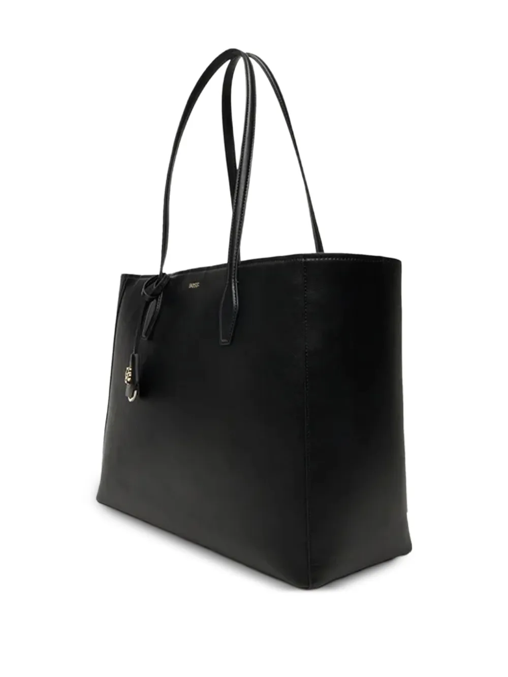 BOSS Shopper met geknoopt bedel Zwart