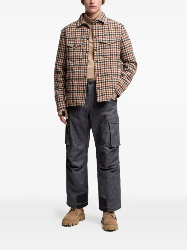 Moncler Grenoble Gelt Wool Padded Shirt Jacket | Neutrals | FARFETCH