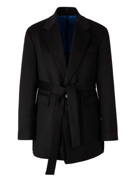 Setchu flap-pocket tie-waist coat