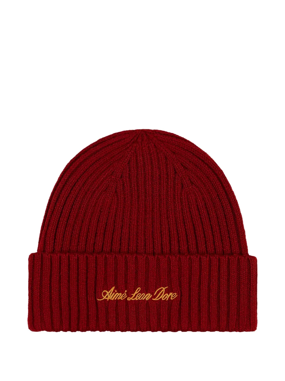 Aimé Leon Dore x Porsche logo-detail beanie - Rood