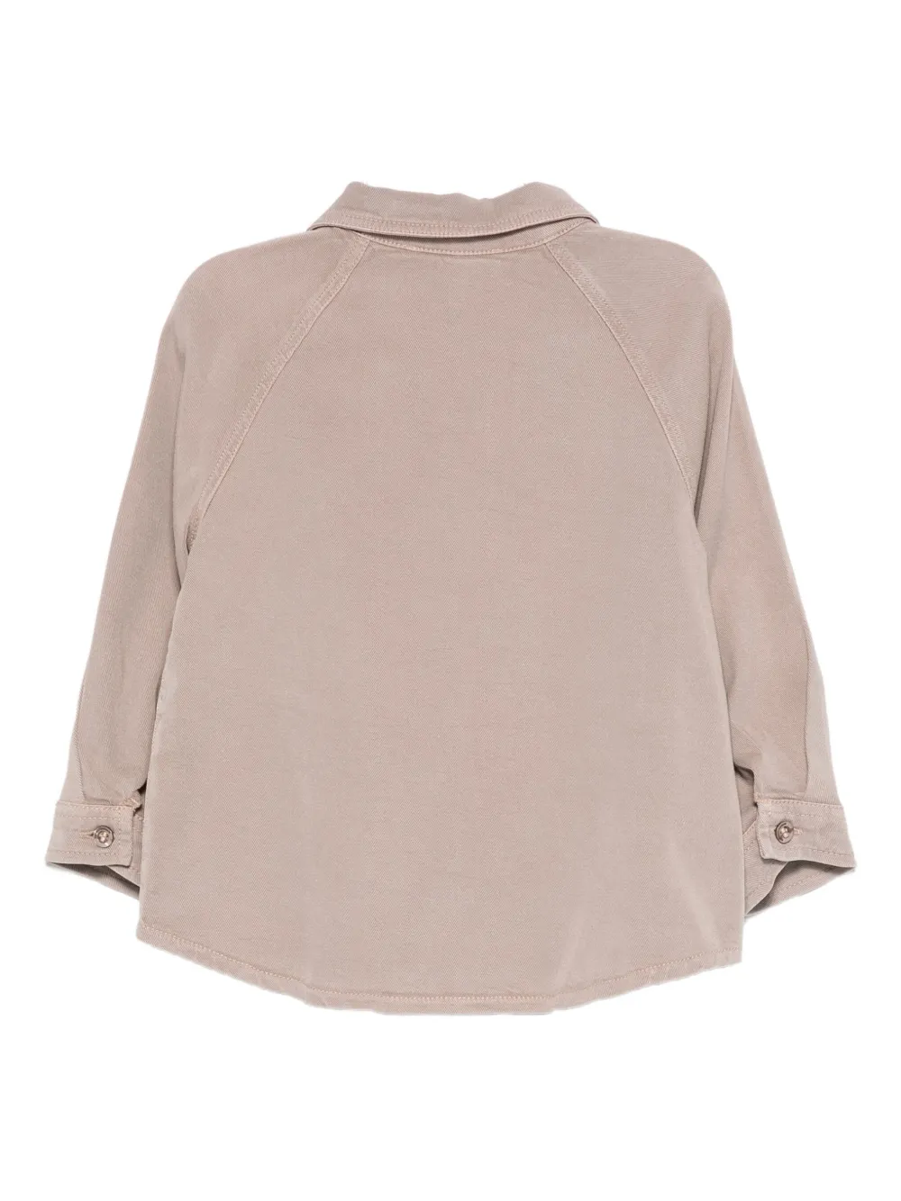 Emporio Armani Kids Top met knopen en logo Beige