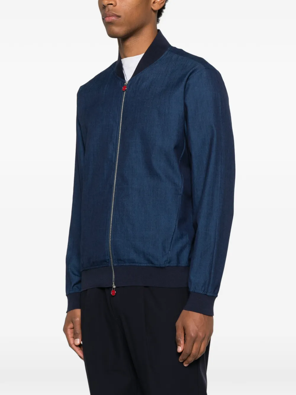 Kiton Jack met rits Blauw