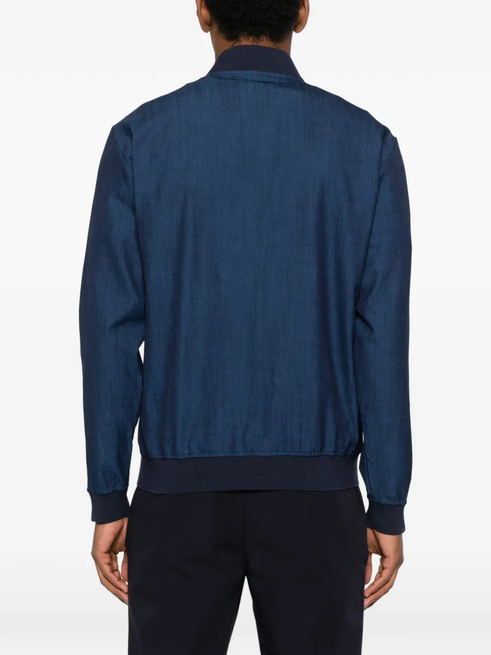 Kiton Jack met rits Blauw