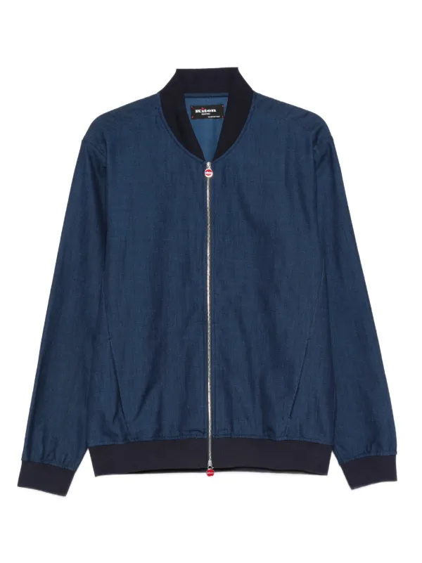 Kiton ジップ ジャケット | ブルー | FARFETCH JP