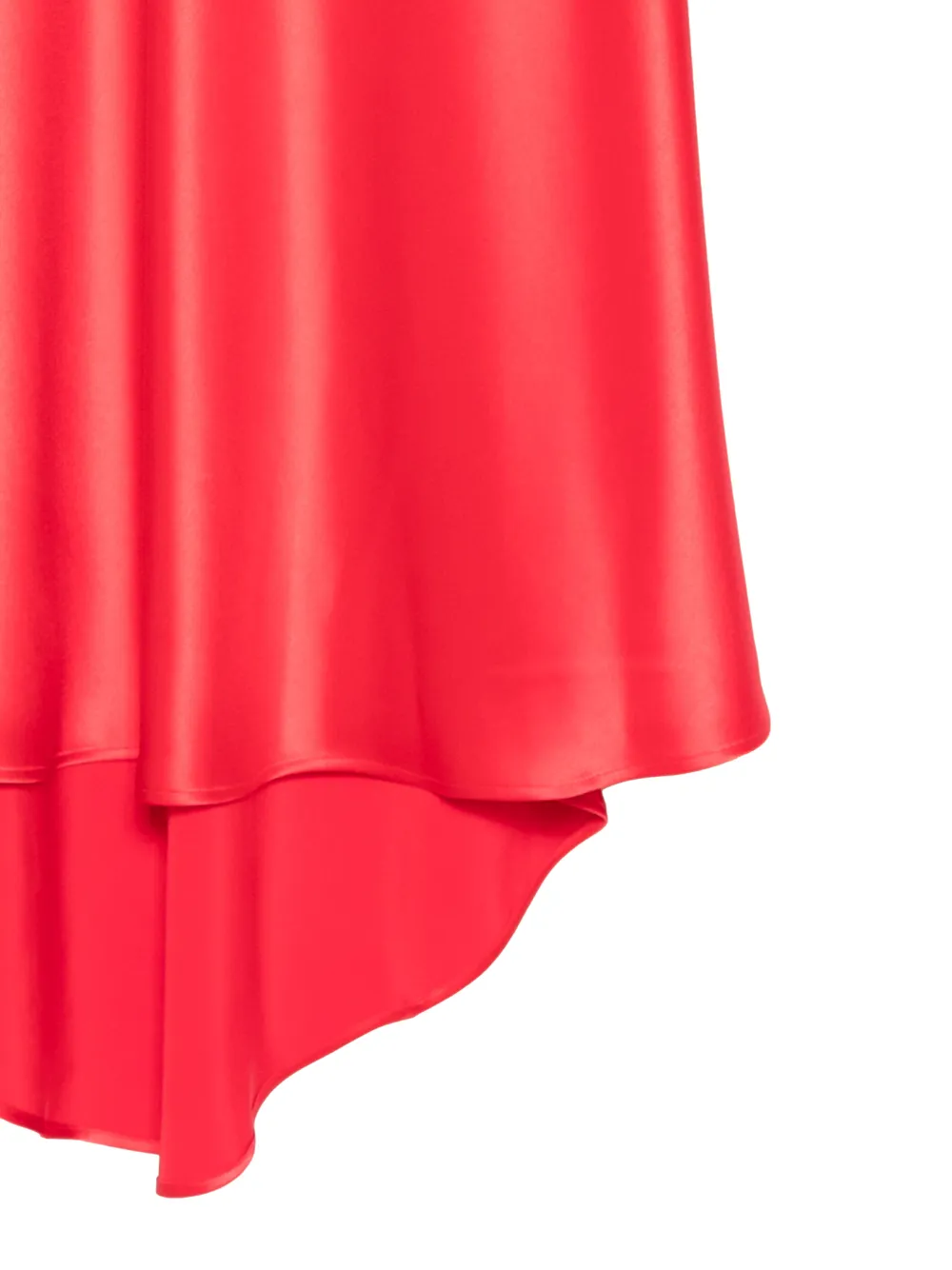 Kiton Asymmetric Maxi Skirt In Red