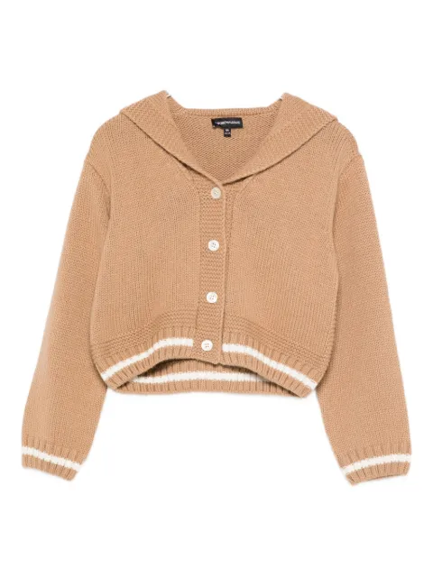 Emporio Armani Kids button striped cardigan