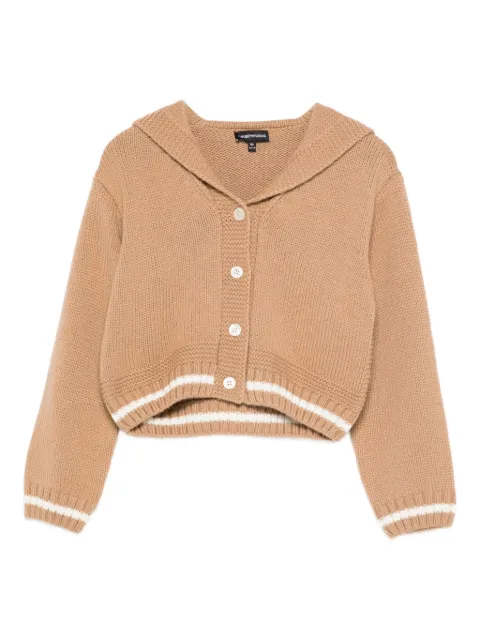 Emporio Armani Kids button striped cardigan