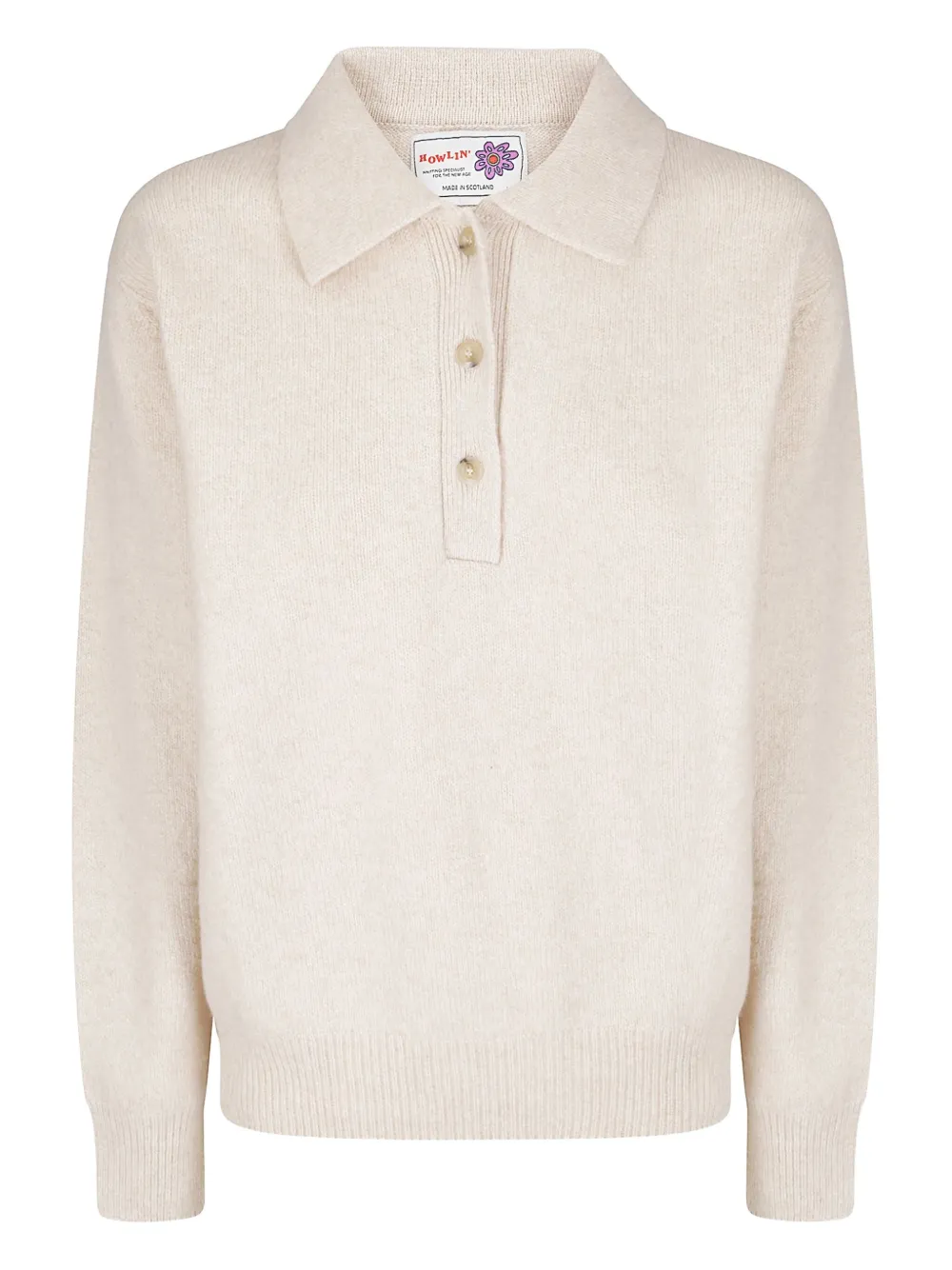 Howlin' Buttoned Collar Polo Top In Yellow