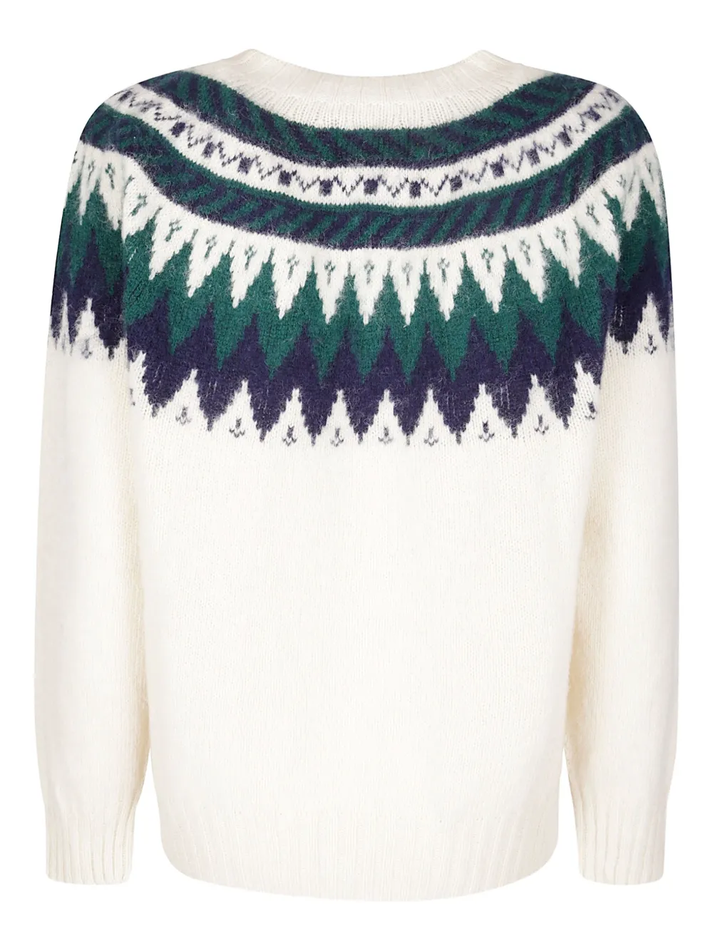 Howlin' Broken Flowers Patterned Sweater In White