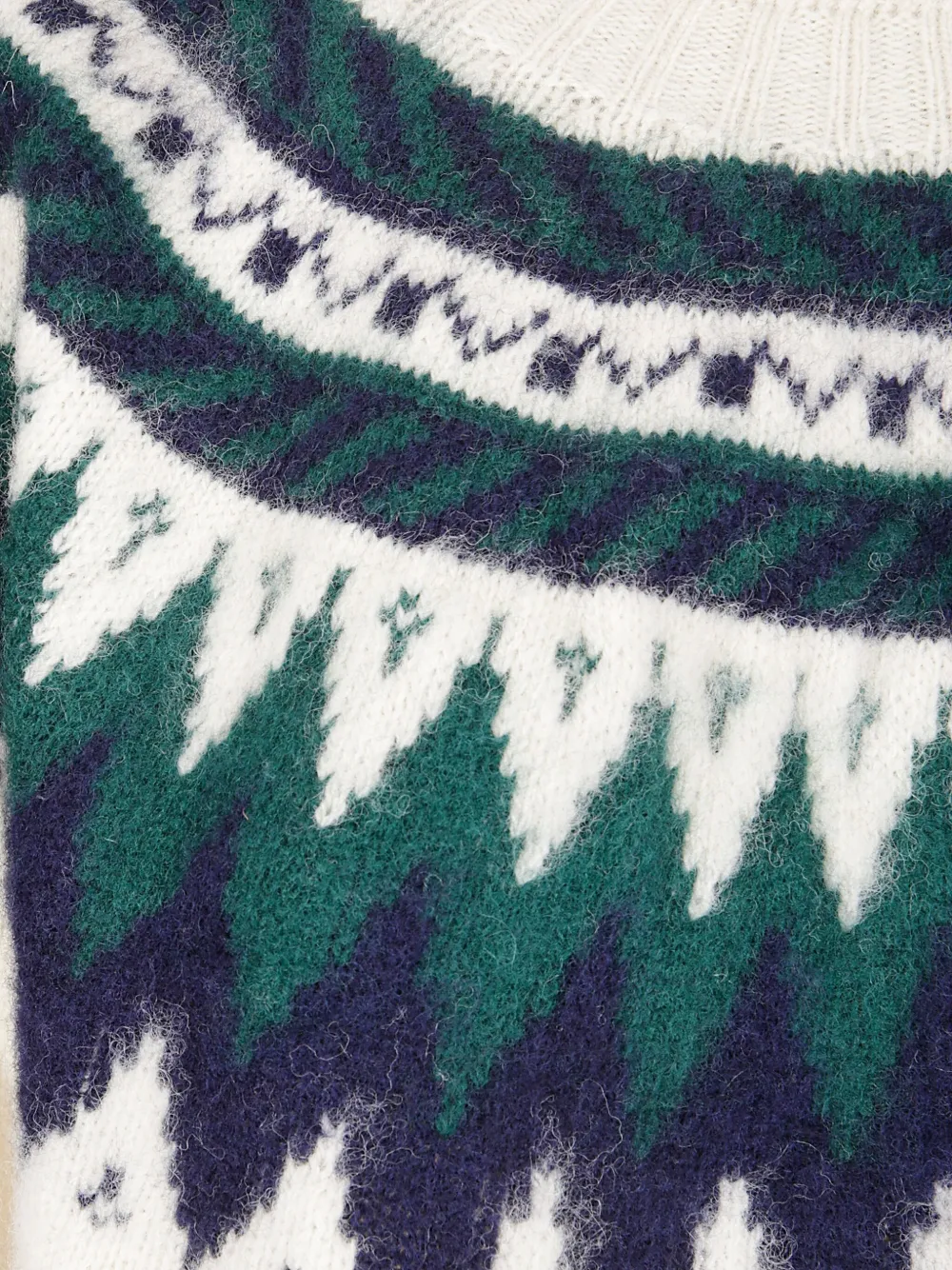 Howlin' Broken Flowers Patterned Sweater In White