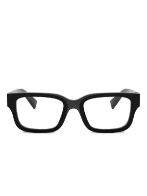 Prada Eyewear キャットアイ メガネフレーム | ブラック | FARFETCH JP